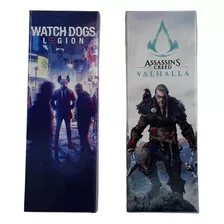 Quadro 2 Placas Jogos Ac Valhalla Watch Dogs Legion Gamer