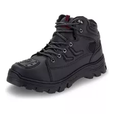 Bota Masculino Motoqueiro Com Biqueira Reforçada 1061