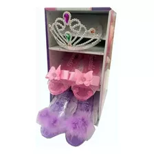 Juliana Set De Princesa Infantil 2 Zapatitos + 1 Corona Edu