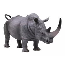 Rinoceronte Branco Animais Africanos Selvagens 17 Cm Pvc