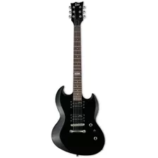 Guitarra Eléctrica Ltd Viper10 Negra Incluye Funda