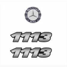 Adesivos Compatível Resinados Mercedes 1113 Emblemas R124 Cor Padrão