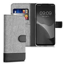 Funda Estilo Billetyera Para Motorola G71 5g Gris