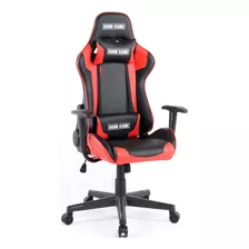 Silla De Escritorio Good Game Pro Ergonómica Negra Y Roja Con Tapizado De Cuero Sintético