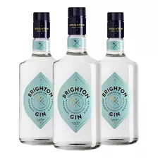 Gin Brighton London Dry 700ml. Pack X 3 