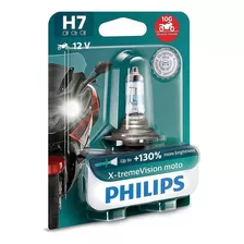 Lâmpada Philips H7 X-treme Vision Moto 12v 130 Luz 55w