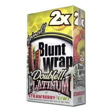 Caja Blunt Wrap Platinum Frutilla Kiwi 25 Unidades