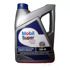 Aceite Para Motor Mobil Semi-sintético 10w-40 Para Autos, Pickups & Suv De 1 Unidad X 4l