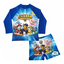 Conjunto De Traje De Baño Para Niño Paw Patrol