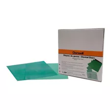 Goma Dique Dental Densell 6x6 Verde X 36 Unidades