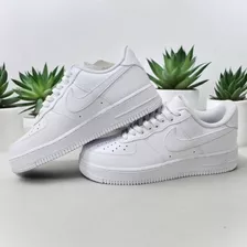 Tenis Nike Air Force One 1 Af1 En Color Blanco 