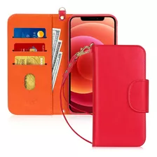 Funda Fyy iPhone 12/12 Pro + Correa Rojo