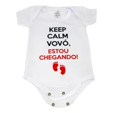 Body Baby Personalizado Keep Calm Vovó - Estou Chegando!