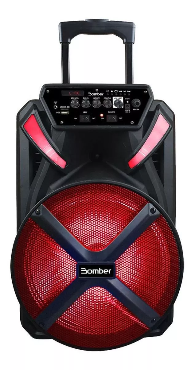 Alto-falante Bomber Papão 500 Com Bluetooth Preto 115v/240v 