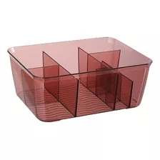 Organizador Plastico Maquillaje Cosmeticos Ambar Buho Store