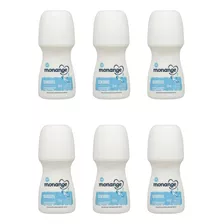Desodorante Roll-on Monange 50ml Sensivel-kit C/6un