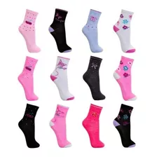 Meia Feminina Cano Longo Kit 10 Pares Estampadas