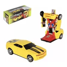 Carro Vira Robo Transformers A Pilha Automático Carrinho