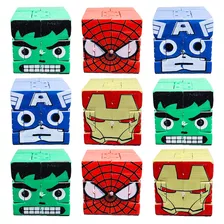 Muñeco Cubo Avengers Spiderman Juguete Souvenir Piñata X 8