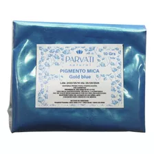 Pigmento Natural Mica Grado Cosmetico Gold Blue 10grs