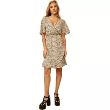 Vestido Lino Corto Casual Mujer Holly Land Ln32 1126525