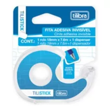 Fita Adesiva Invisível 18mm X 7.6m Com Dispenser - Tilibra