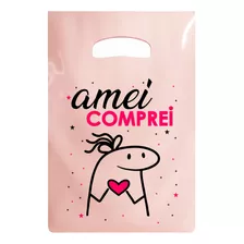 Sacola Personalizada 30x40 (50 Unidades) Amei Comprei