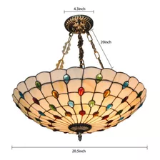 Tiffany Style Pendant Light Stained Glass Shade Chandeli Ttd