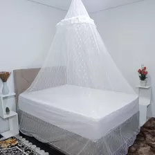 Mosquiteiros De Renda Promoção P/ Cama Casal Solteiro Branco