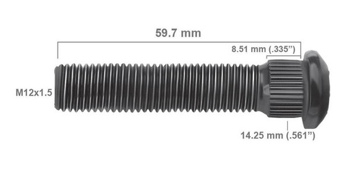 Birlo De Rueda M12 X 1.5 X 59.7 5 Pz Br70-205rp Foto 2