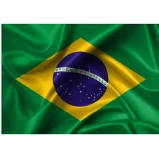 Bandera De Brasil 1.50 X 1.00 Exterior Con Escudo