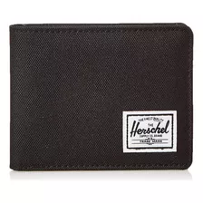 Billetera De Hombre Herschel Hank Frontal Negro Crosshatch