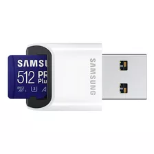 Tarjeta De Memoria Samsung Pro Plus Lector Usb 512gb 180mb/s