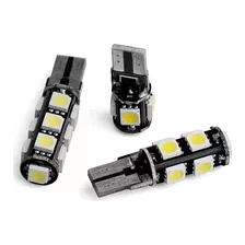 10 Lâmpada Pingo Super Led T10 9smd Cambus Canceller 5050