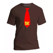 Playera Corbata Donkey Kong Mario Bros Caballero