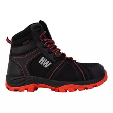 Zapato De Seguridad Hw Bering High Red Hardwork