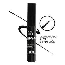 Idi Make Up Delineador Líquido Ultra Hd Black Eye Liner Color 01 Black