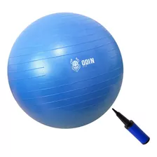 Bola Suiça Pilates Yoga Abdominal Gym Ball 75cm Bomba Grátis Cor Azul
