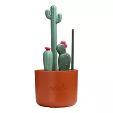 Boon - Juego De Cepillos En Forma De Cactus Para Limpiar Bib