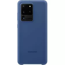 Funda Samsung De Silicona Para Galaxy S20 Ultra, Azul Marino