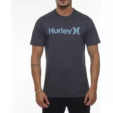 Camiseta Hurley O&o Solid Oversize Wt23 Preto Mescla