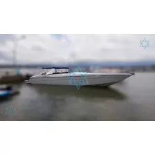 Lancha Cougar 42 Barco Iate N Ferretti Azimut Intermarine