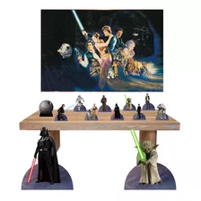 Star Wars - Kit Display 8 De Mesa 2 De Chao + Painel 