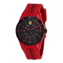 Ferrari Reloj De Cuarzo De Acero Inoxidable Y Caucho Informa