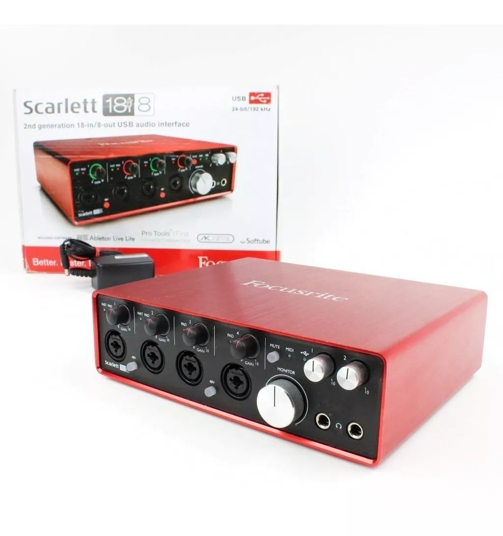 Focusrite Scarlett 18i8 2nd Gen Usb Audio Interface
