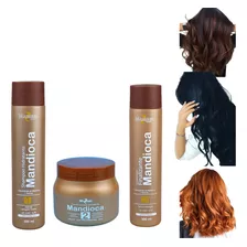 Kit Mandioca Shampoo+finalizador 300g+máscara 500g Mairibel