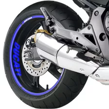 Friso Refletivo Para Roda Moto Ducati X Diavel Azul