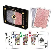 Set D 2 Mazos D Cartas Pro Copag 4 Color Jumbo 100% Plastico