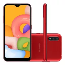 Samsung Galaxy A01 32gb 2gb Ram Vermelho - Excelente