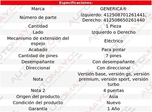 1 Espejo Elect P/pintar C/desemp C/direcc Regal 11-15 Foto 2